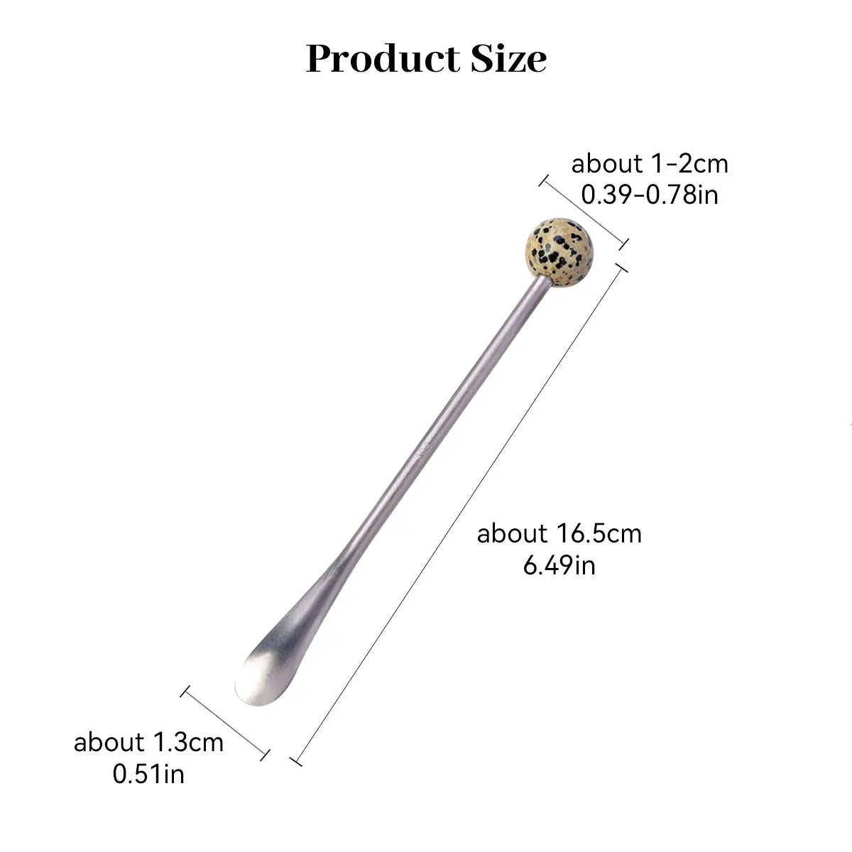Crystal ball Teaspoon Drink Stirrers