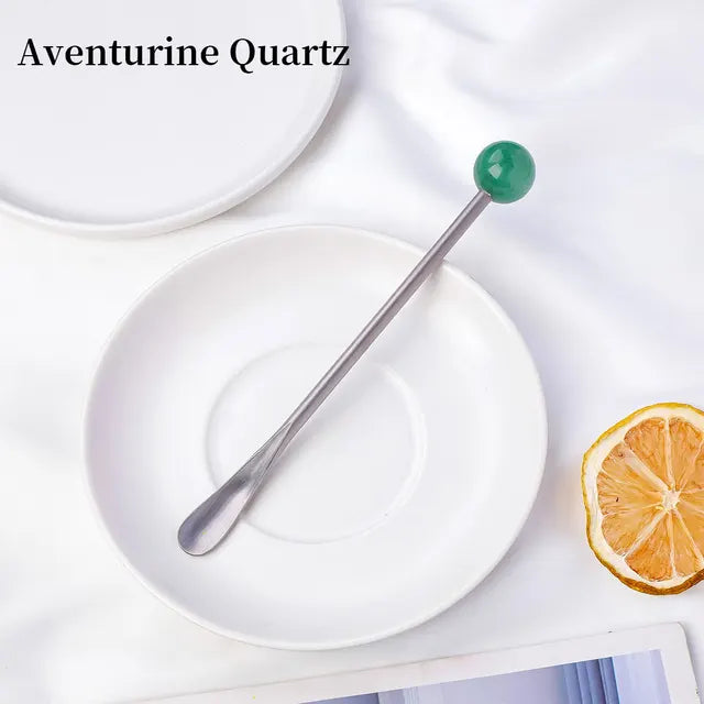 Crystal ball Teaspoon Drink Stirrers