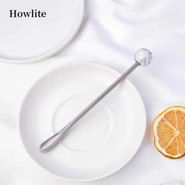 Crystal ball Teaspoon Drink Stirrers
