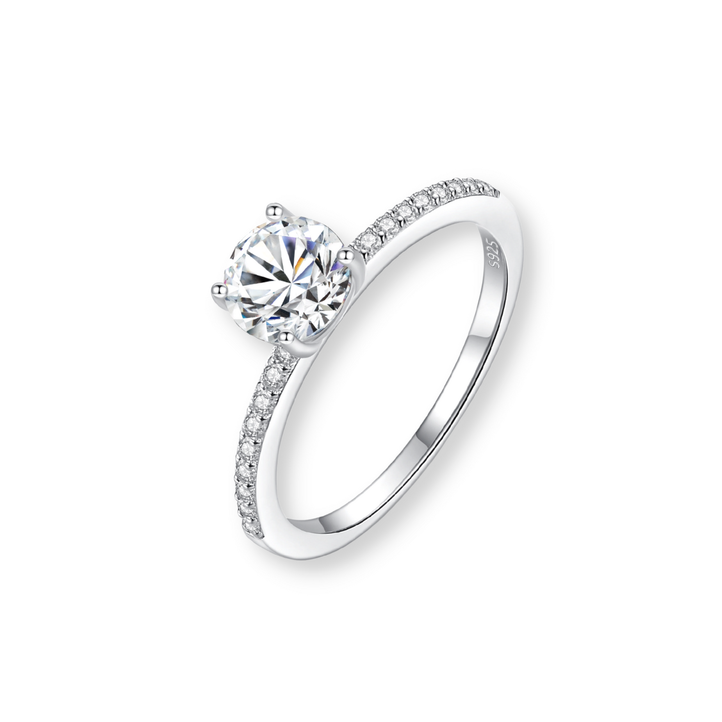 Moissanite 4 Prong Eternity Ring