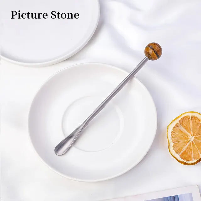 Crystal ball Teaspoon Drink Stirrers