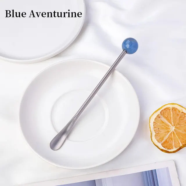 Crystal ball Teaspoon Drink Stirrers