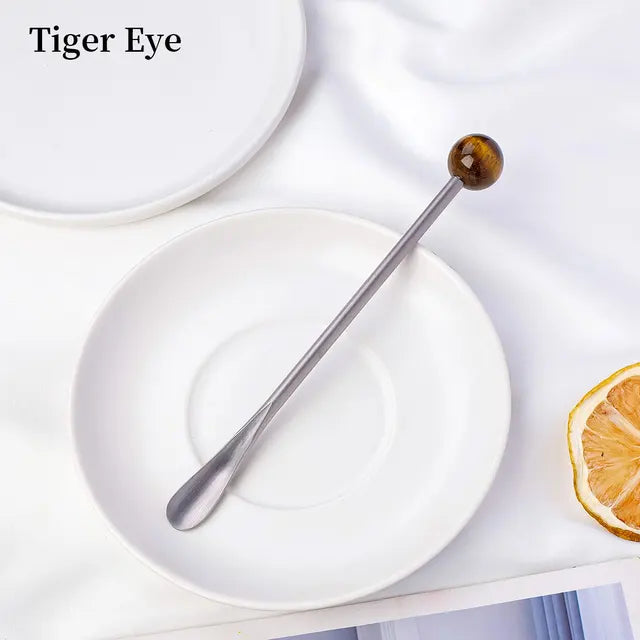 Crystal ball Teaspoon Drink Stirrers