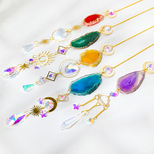 Creative Agate Sun Catcher Hanging