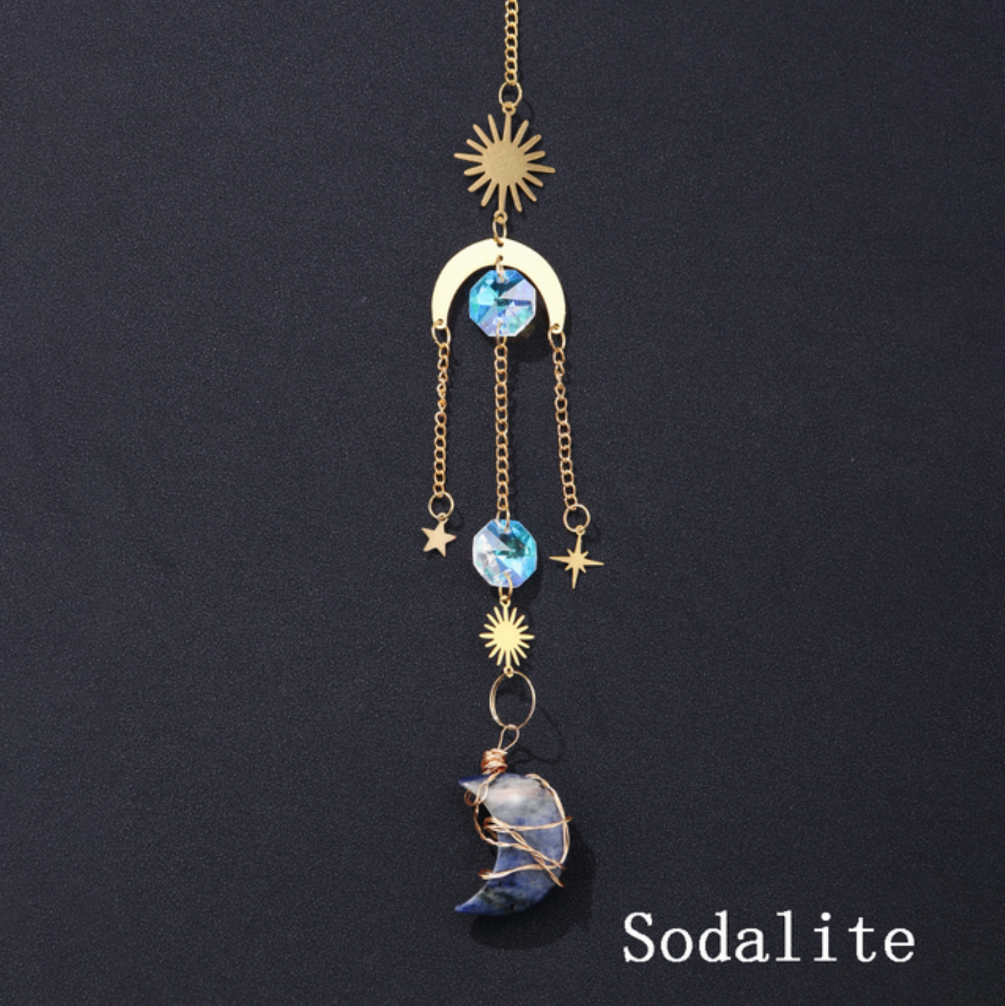 Crystal Moon Pendant Sun Catchers Decor
