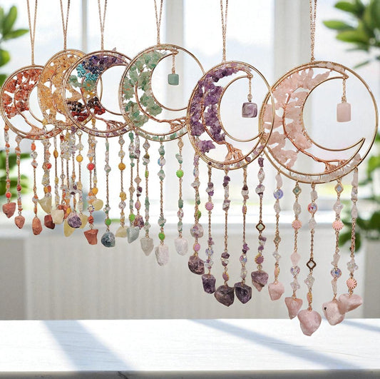 Crystal Tree of Life Moon Sun Catchers