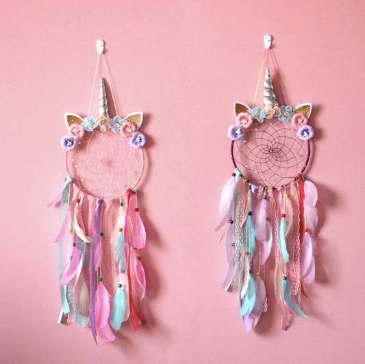 Cute Unicorn Dreamcatcher Wall Art