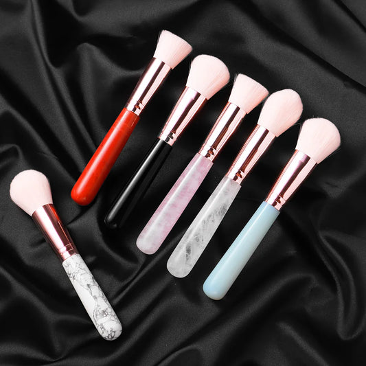 Crystal Gemstone Makeup Brushes Set