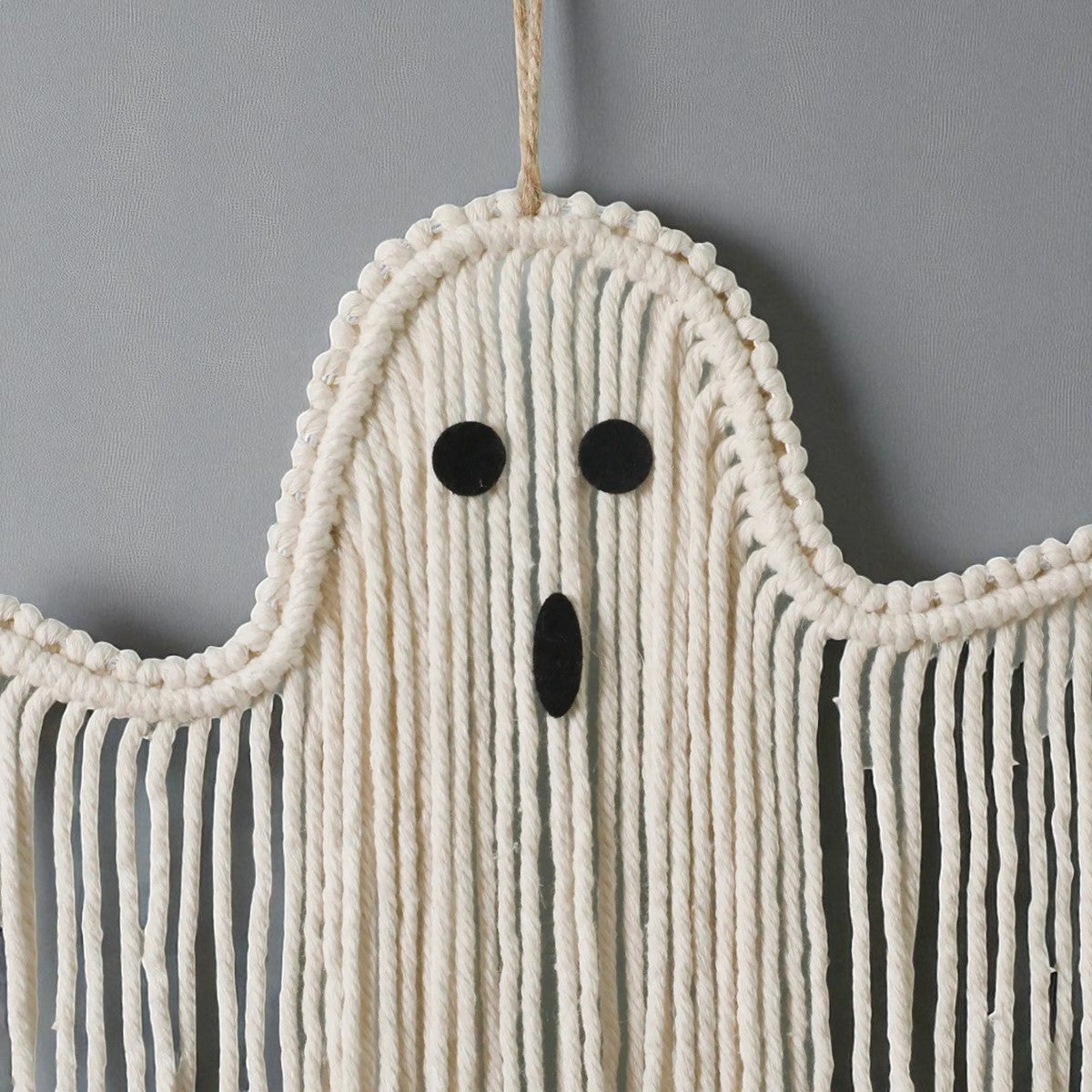 Halloween Macrame Ghost Wall Hangings