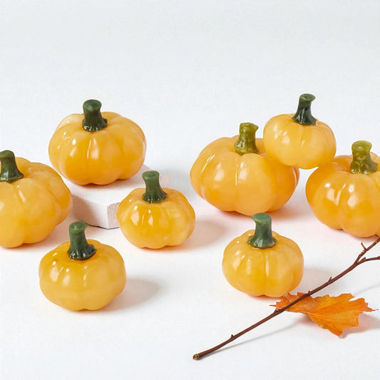 Halloween Yellow Calcite Crystal Pumpkin Carving