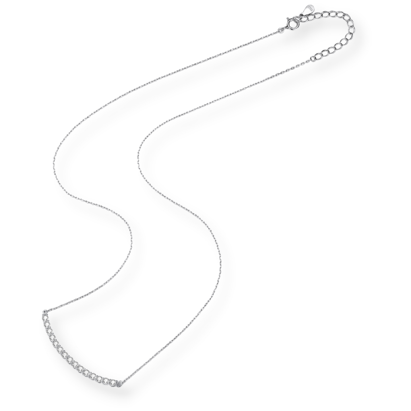 Moissanite Delicate Bar Necklace