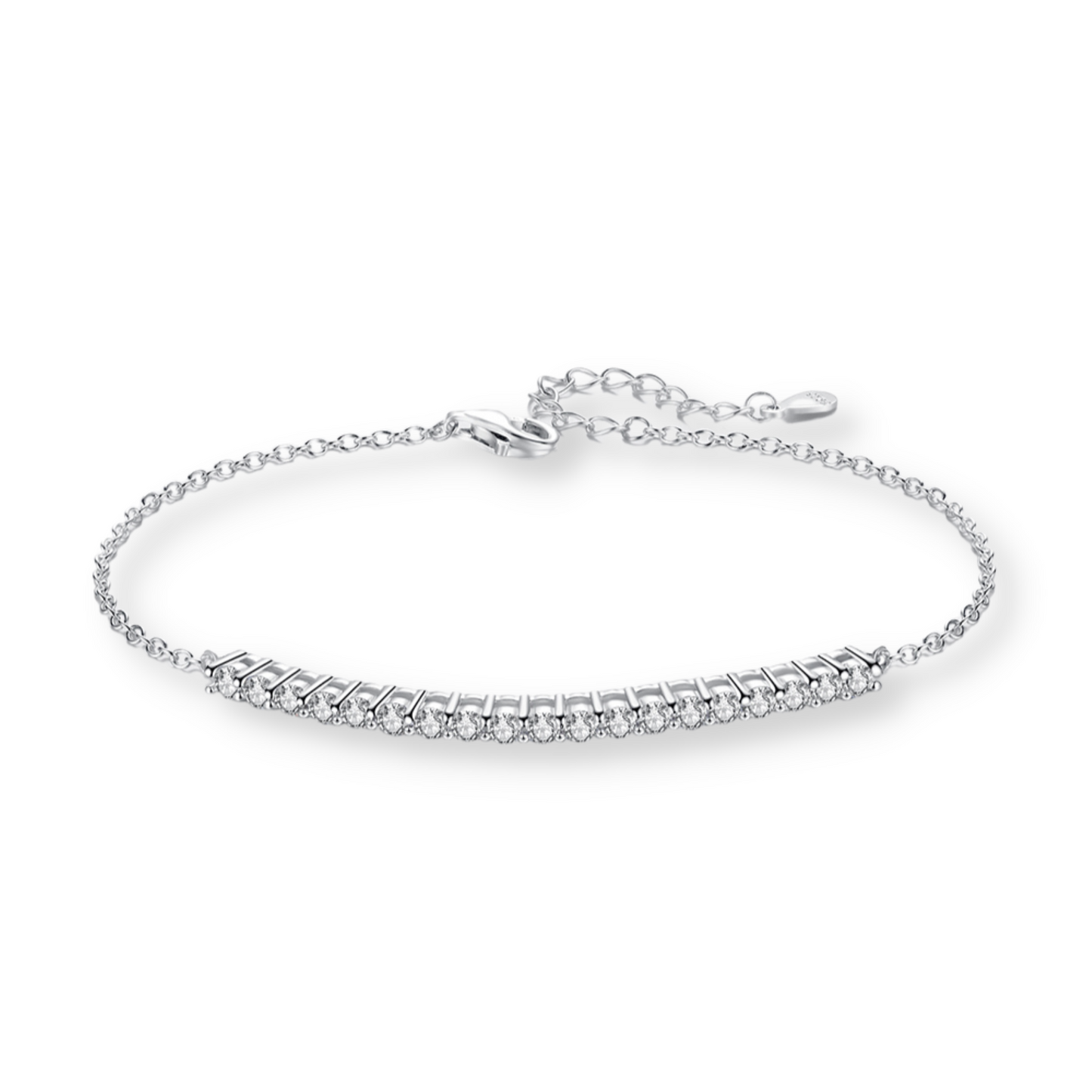 Moissanite Delicate Bar Bracelet