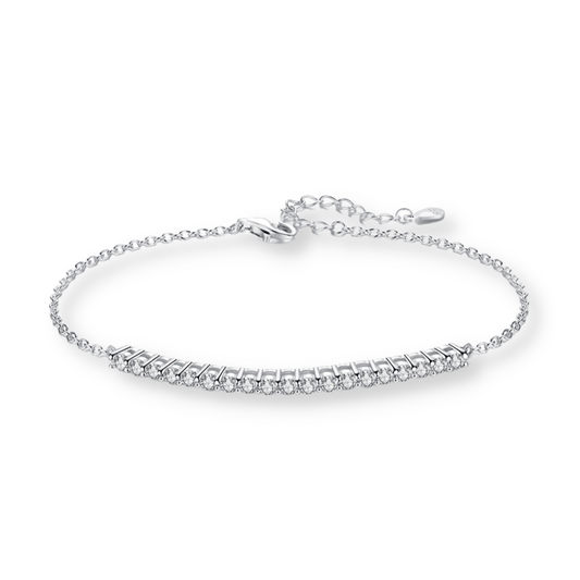 Moissanite Delicate Bar Bracelet
