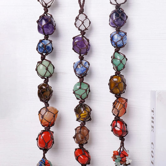 Natural Crystal Chakra Hanging Ornament