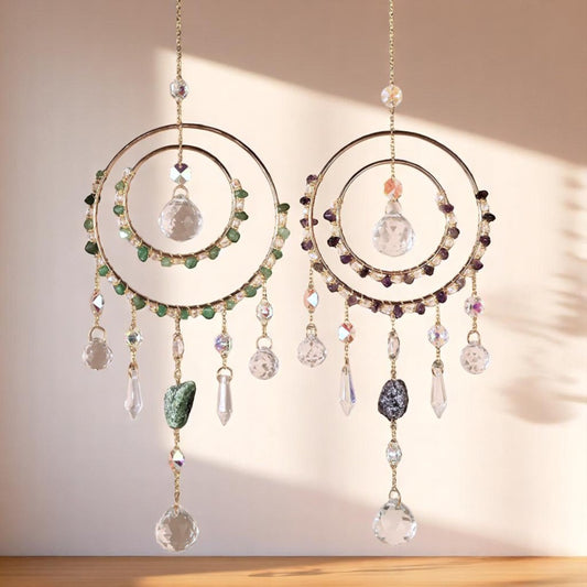 Round Crystal Pendants Suncatcher Hanging
