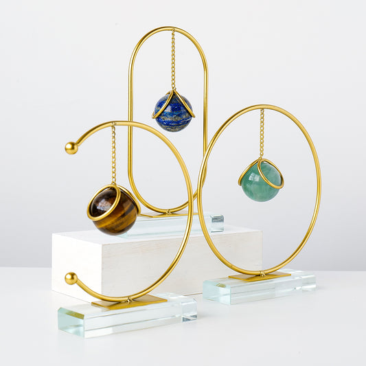 Crystal Ball Frame Stand Decor