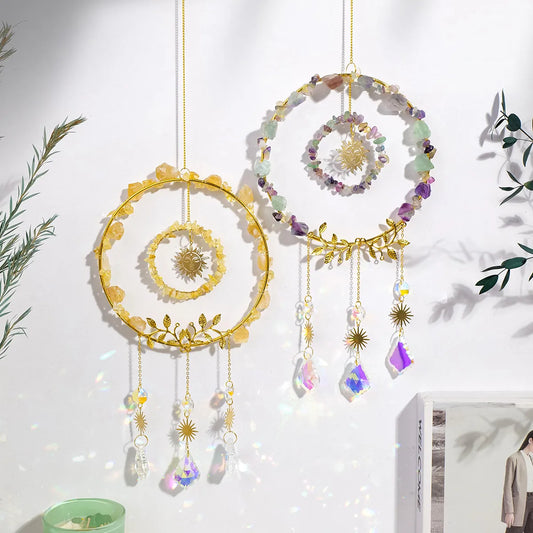 Crystal Round Pendant Suncatcher Hanging