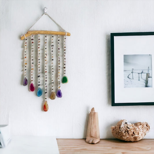 Agate Slices Hanging Wind Chimes