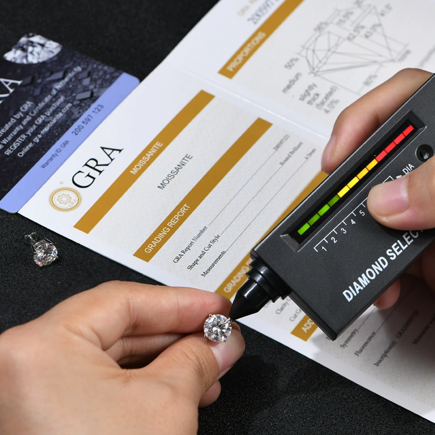 Moissanite Delicate Bar Necklace