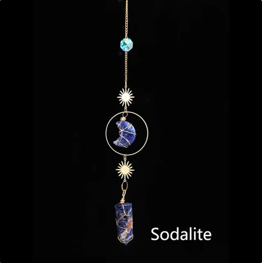 Natural Moon Crystal Suncatcher Pendulum