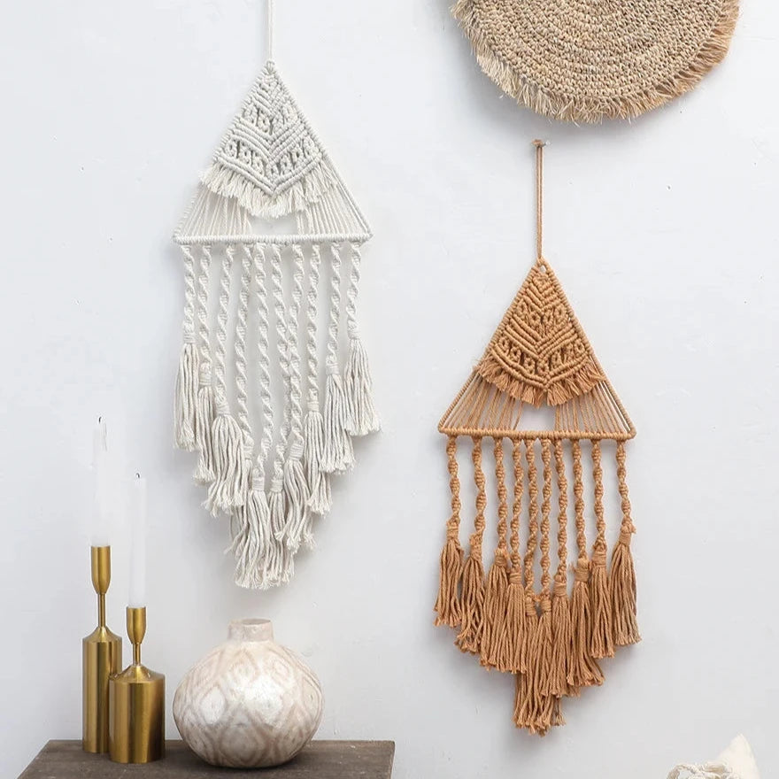 Triangle Tassel Geometric Macrame Dream Catcher