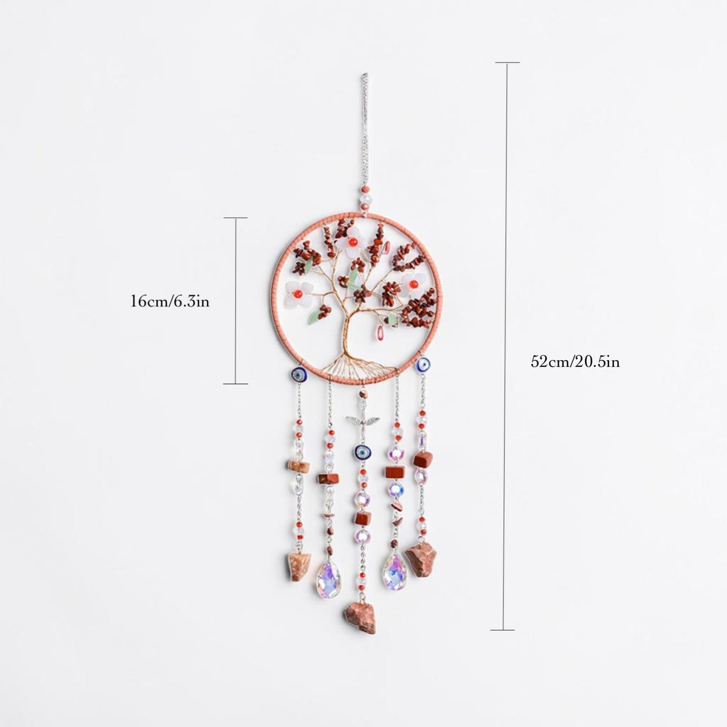 Spring Blossom Tree of Life Crystal Suncatcher