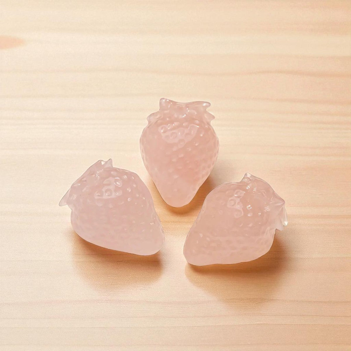 Strawberry Rose Quartz Crystal Stone