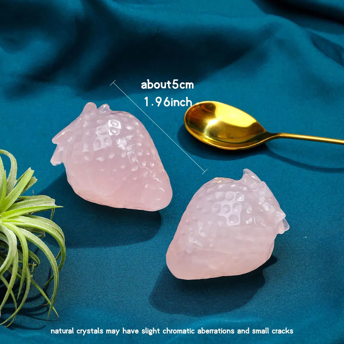 Strawberry Rose Quartz Crystal Stone