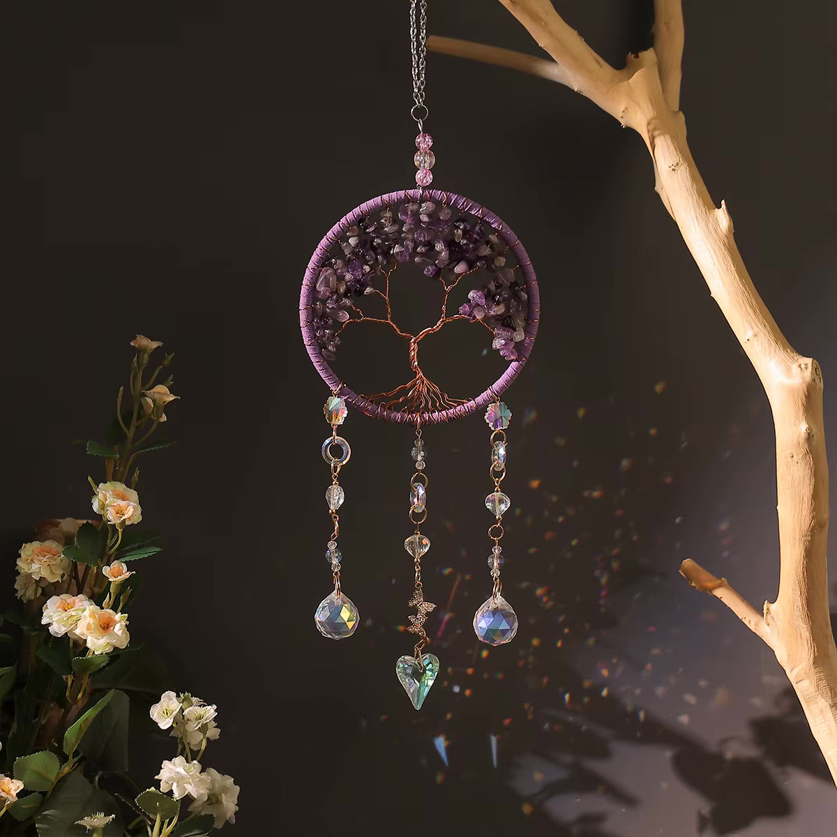Tree of Life Crystal Suncatchers