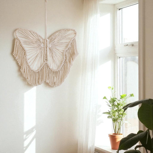 Butterfly Macrame Tassel Wall Hanging