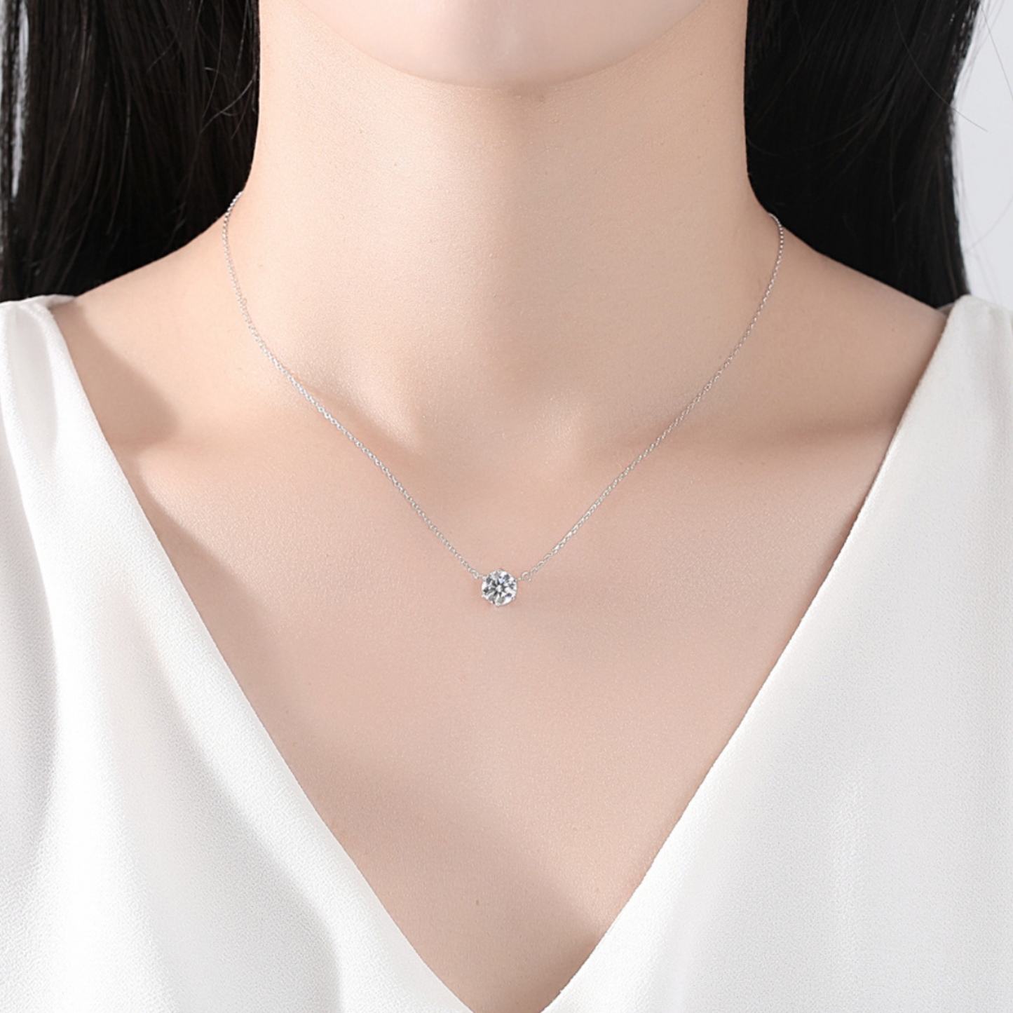 Moissanite Minimalist Fine Necklace