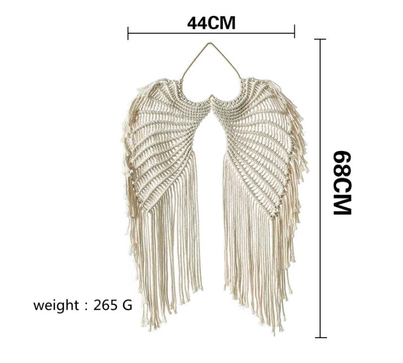 Angel Wings Macrame Wall Hanging
