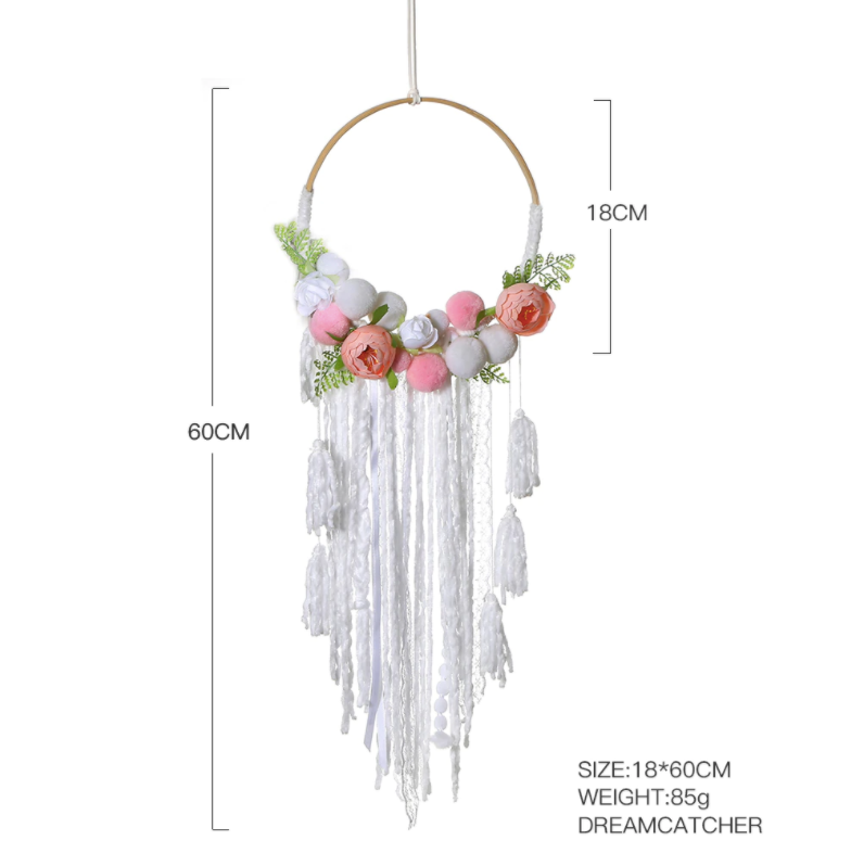 Flowers Dream Catcher Hoop
