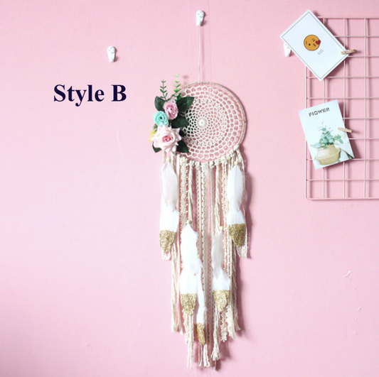 Flowers Dream Catcher Hoop