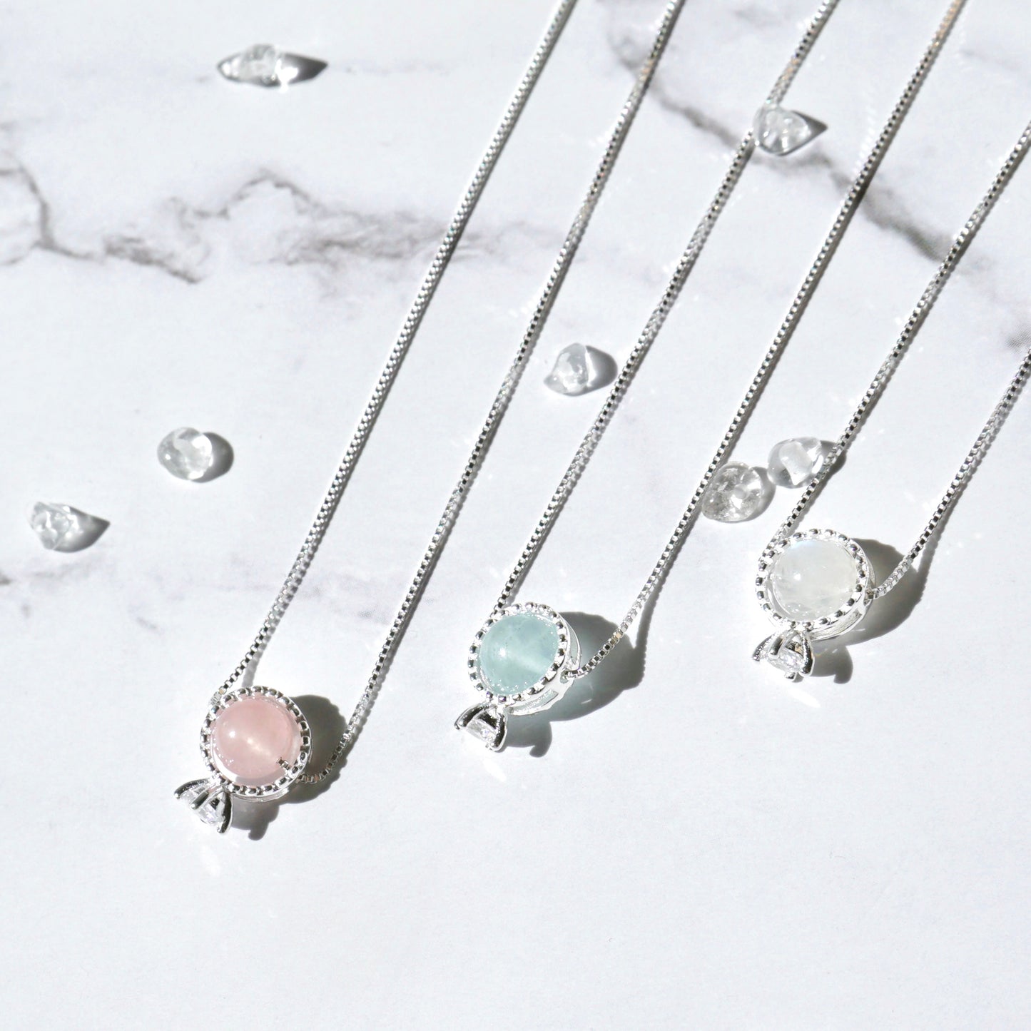 Diamond Ring Gemstone Necklace