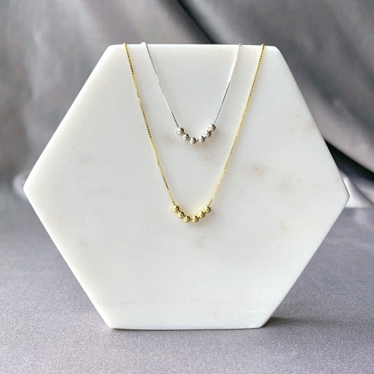 Sterling Silver Bead Necklace (3mm)