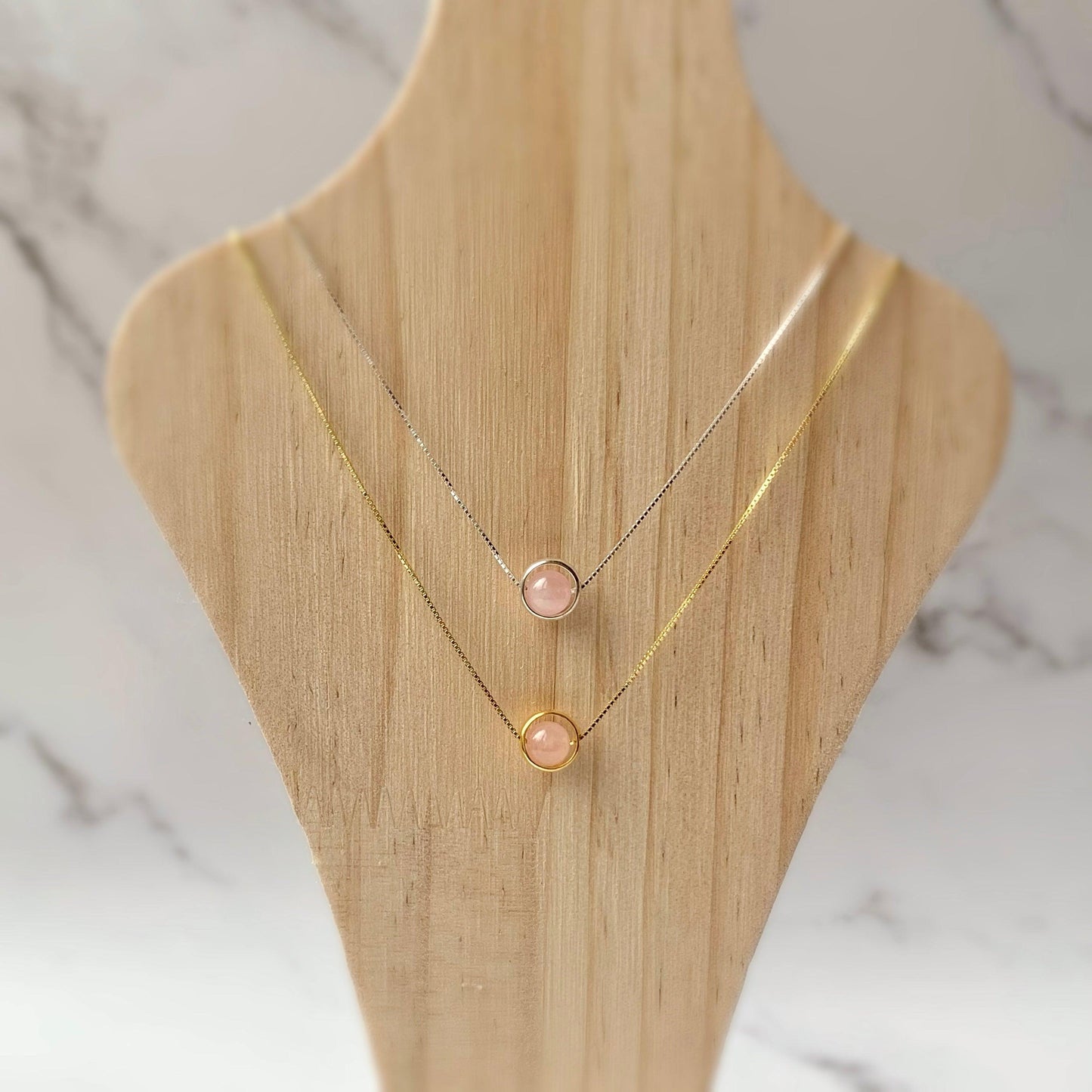 Minimalist Sterling Silver Gemstone Necklace - Crystolver | Healing Crystal Gift Shop