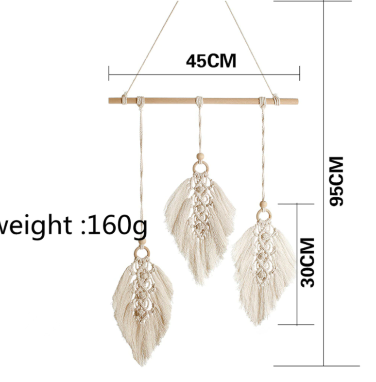 Leaf Macrame Wall Hanging