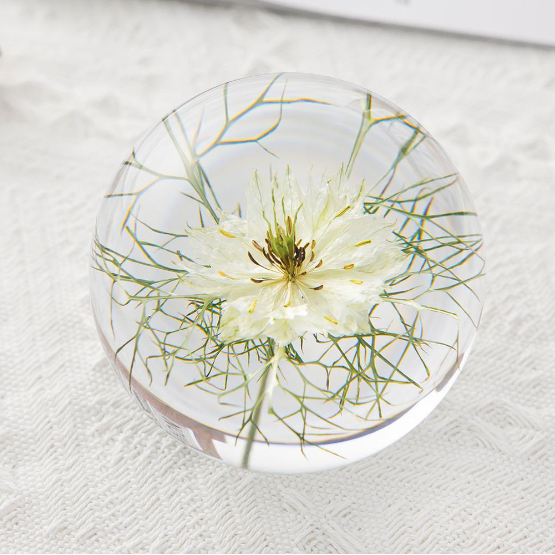 Natural Flowers Crystal Lens Ball (6 Styles)