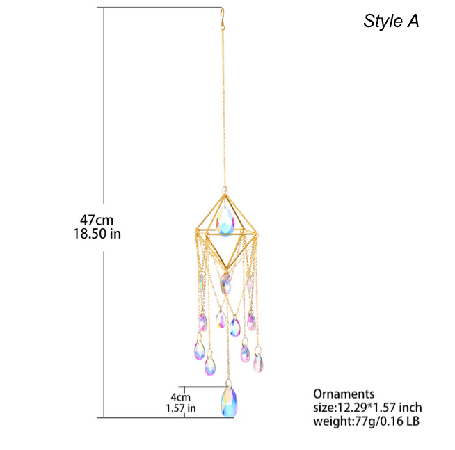 Chandelier Crystal Prism Suncatcher - Teardrop