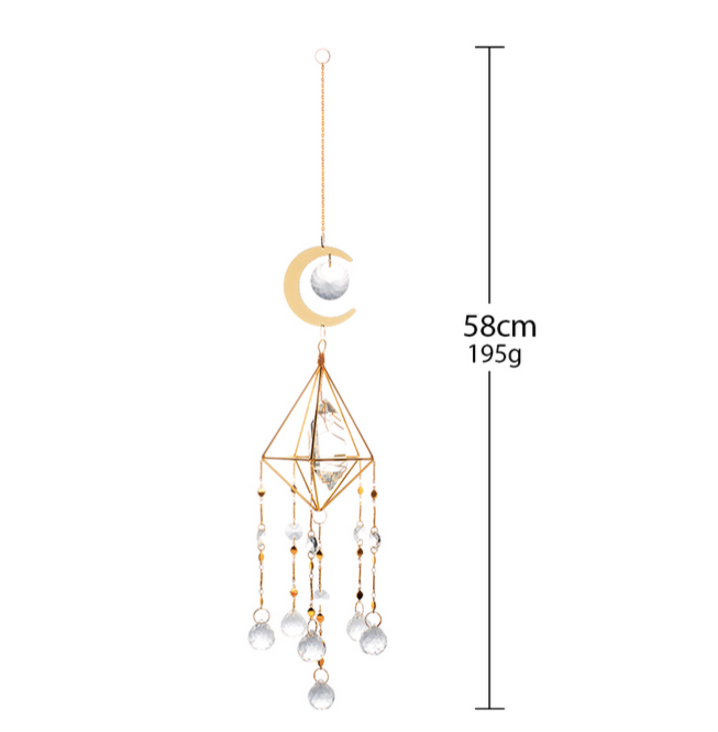 White Quartz Chandelier Crystal Prism Suncatcher