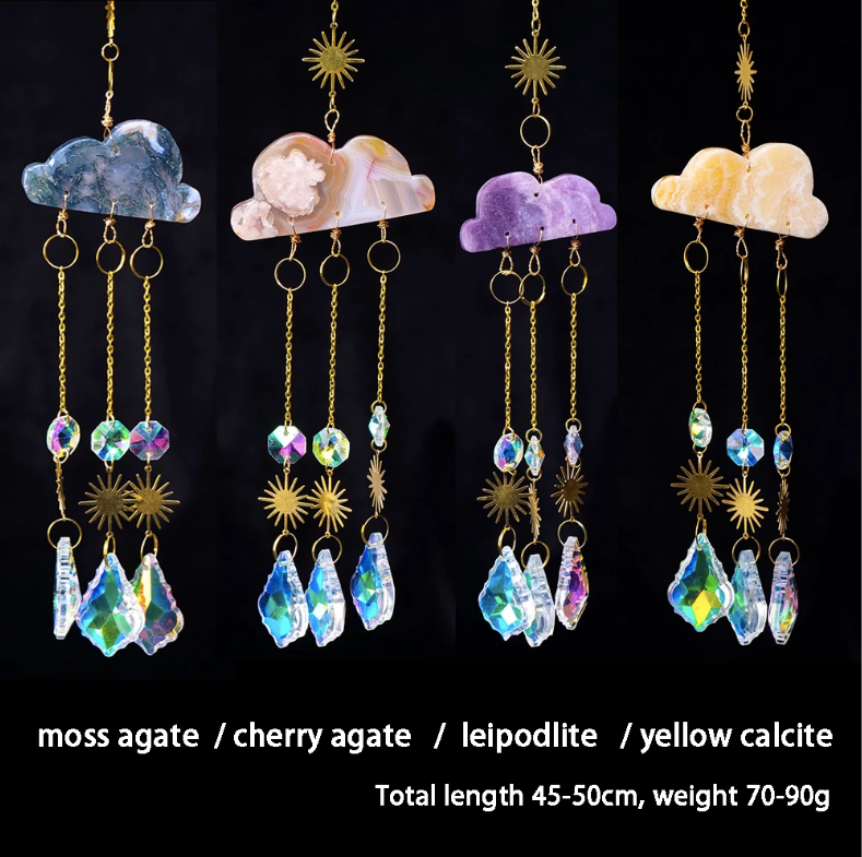 Cloud Carving Rainbow Charm Suncatcher