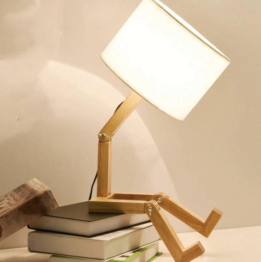Robot Bedside Lamp - Crystolver | Healing Crystal Gift Shop