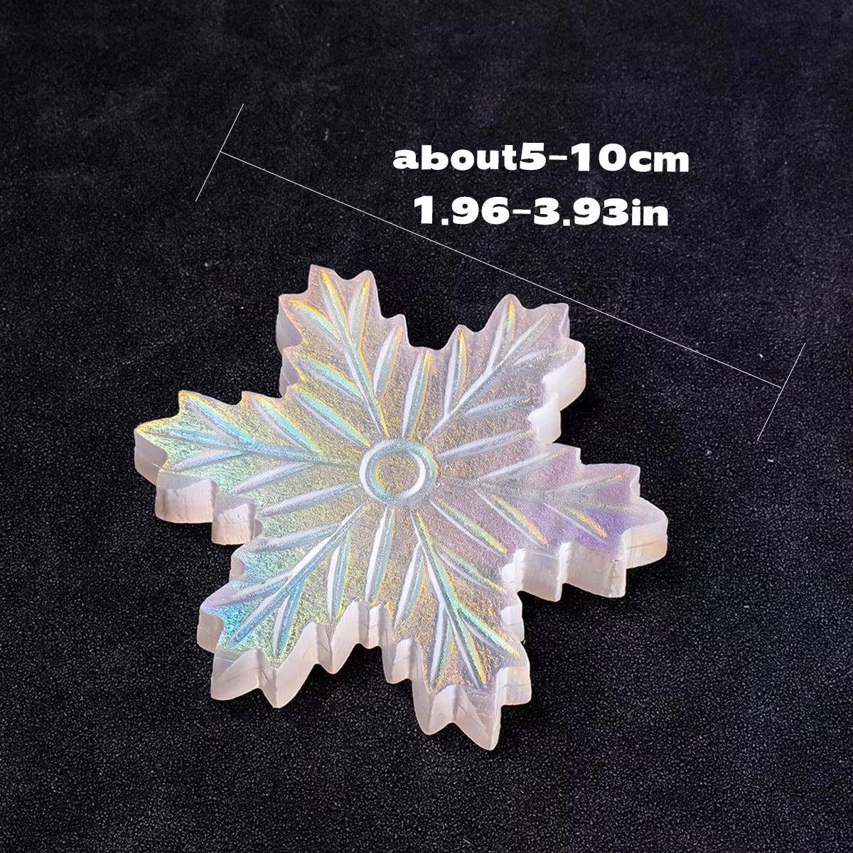 Electroplated Colorful Selenite Snowflake