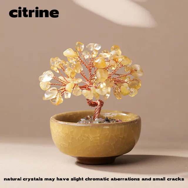 Crystal Tea Bowl  Tree of Life