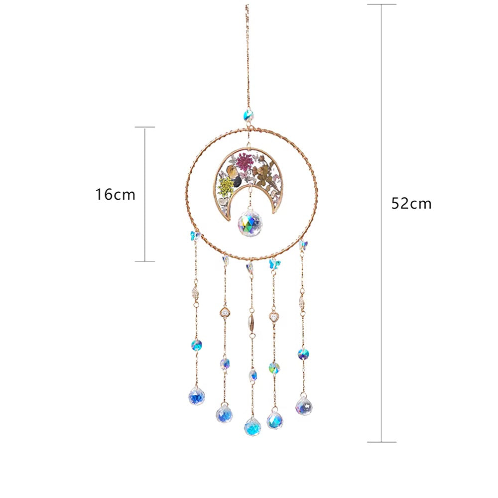 Dried Flower Special  Round Suncatcher