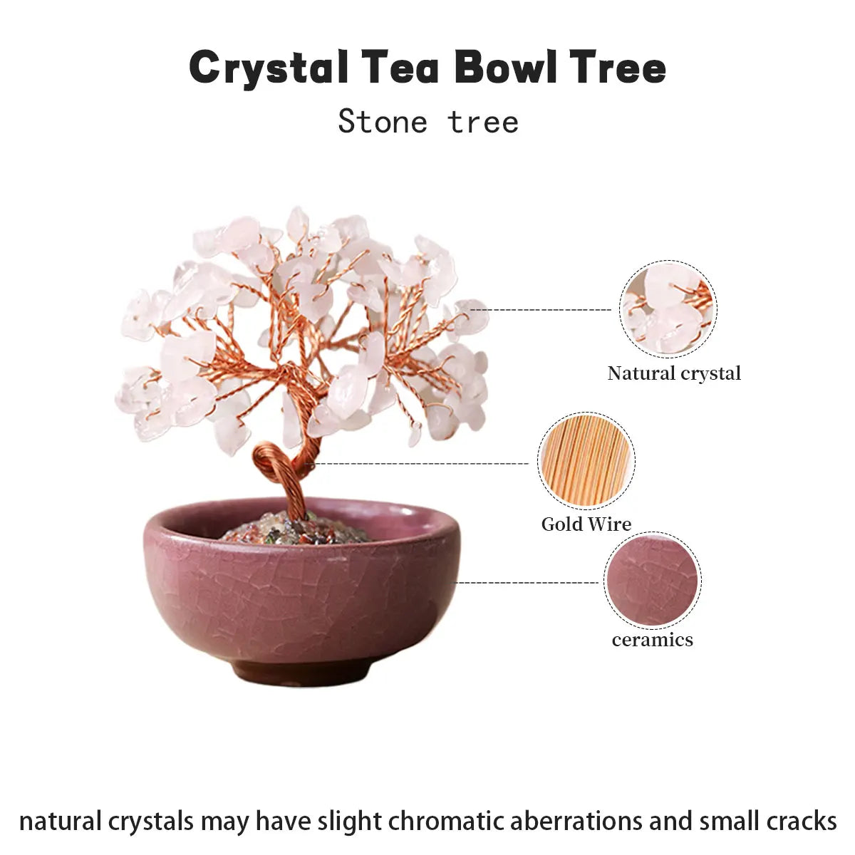 Crystal Tea Bowl  Tree of Life