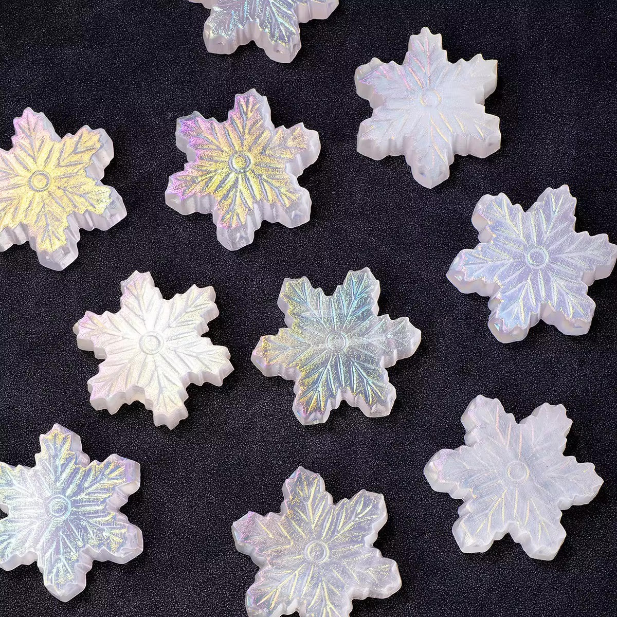 Electroplated Colorful Selenite Snowflake