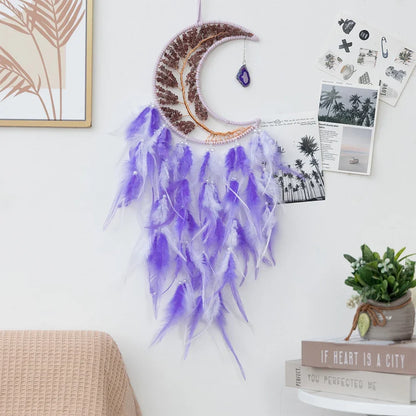 Moon Feather Tree of Life Dreamcatcher