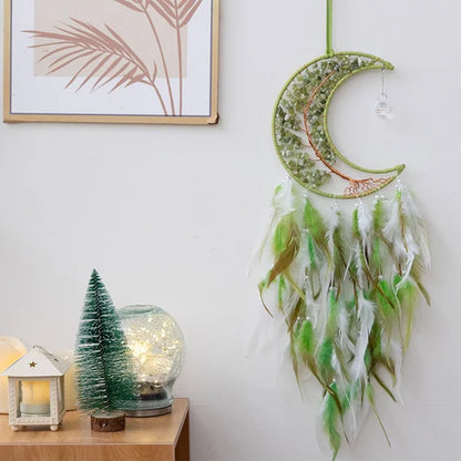 Moon Feather Tree of Life Dreamcatcher